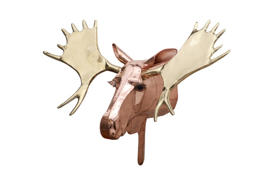 copper moose head 