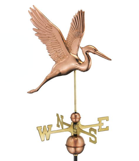 Graceful Blue Heron Weathervane