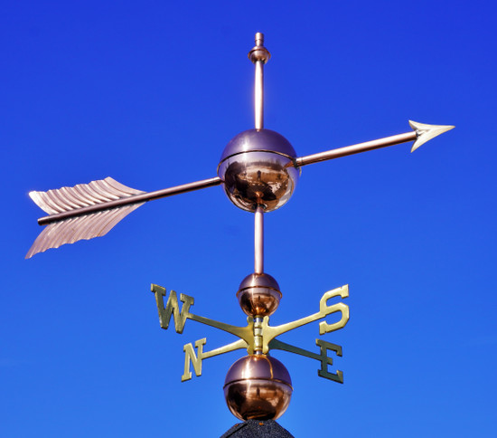 Globe Arrow Weathervane 