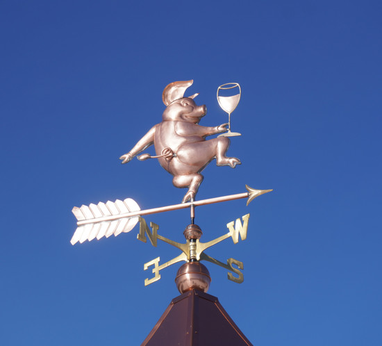 Party Pig (Swine-O) Weathervane