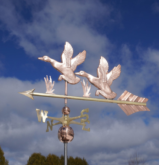 Two Flying Ducks Weathervane
