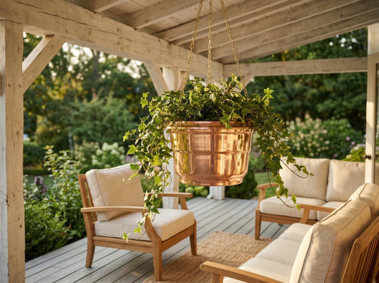 Hanging Copper Planter
