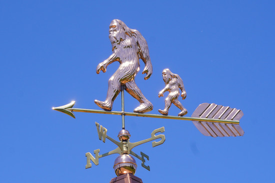 Bigfoot Family Copper Weathervane

