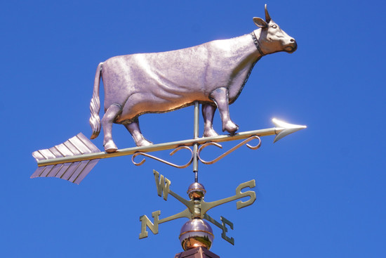 Antique Replica Cow with Horns Weathervane #2