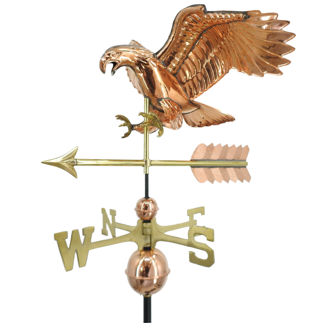 Soaring Eagle Silhouette Steel Weathervane main image 0