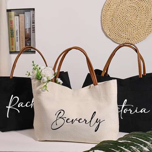 Personalisierte Canvas-Tasche – Geschenkidee für Hochzeit, Junggesellinnenabschied, Urlaub & besondere Anlässe
