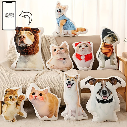 Personalisierbares Fotokissen – Haustier- oder Charakterdesign