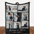 Personalisierte Fotodecke mit Collage & individuellem Text – Kuschelige Custom Blanket - verschiedene Varianten