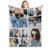 Personalisierte Fotodecke mit Collage & individuellem Text – Kuschelige Custom Blanket - verschiedene Varianten