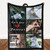 Personalisierte Fotodecke mit Collage & individuellem Text – Kuschelige Custom Blanket - verschiedene Varianten