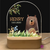 Personalisiertes Baby-Nachtlicht mit Holzsockel – USB 3D Lampe mit Namen