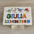 Personalisierbares Montessori Holzpuzzle – Lernspiel mit eigenem Namen