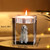 Personalisierte Glas-Kerzenhalter mit Lasergravur – Foto & Haustier-Portrait
