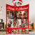 Personalisierte Kuscheldecke mit Fotos – Merry Christmas Collage