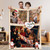 Personalisierte Kuscheldecke mit Fotos – Merry Christmas Collage