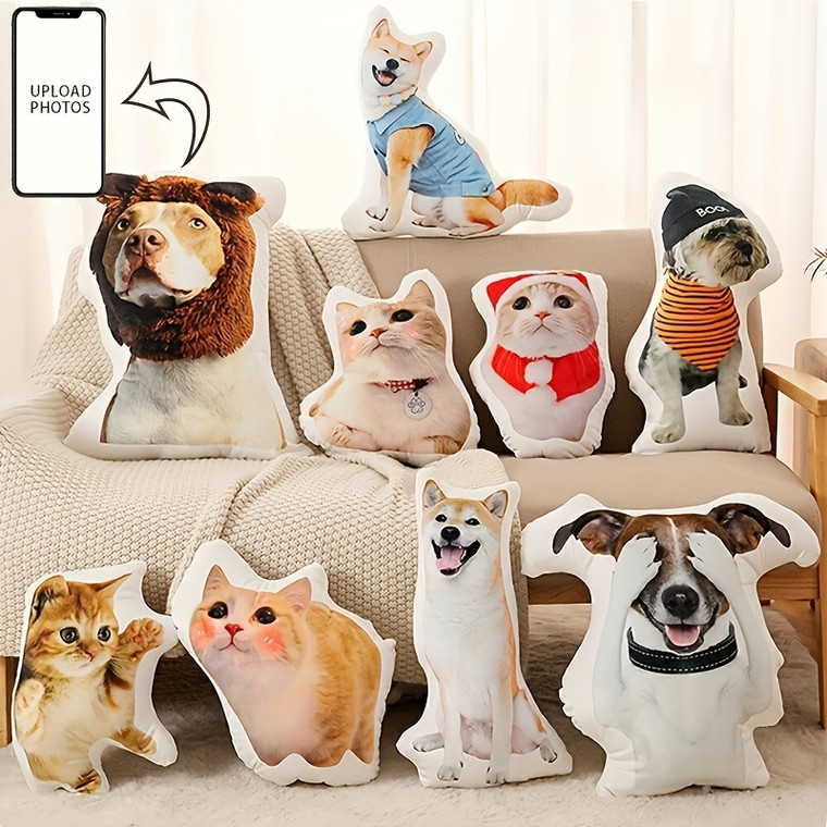 Personalisierbares Fotokissen – Haustier- oder Charakterdesign