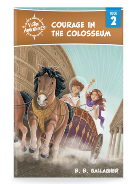 The cover of Courage in the Colosseum The cover of Courage in the Colosseum