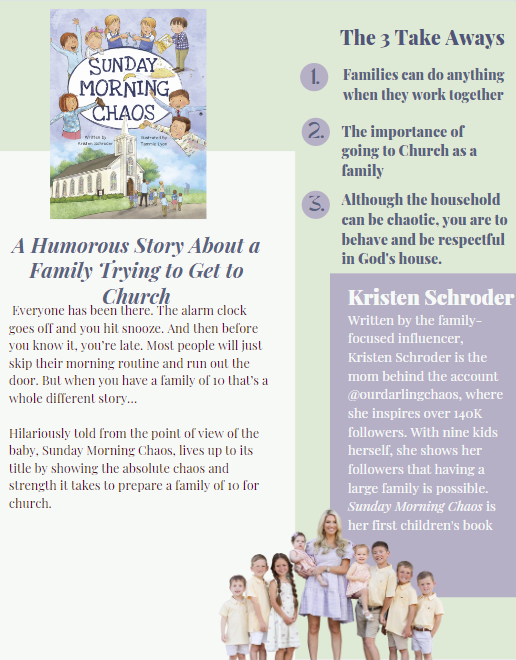 Wholesome children's book about going to church as a family.