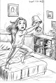 Maggie swings a lamp at an intruder in her bedroom! Maggie swings a lamp at an intruder in her bedroom!