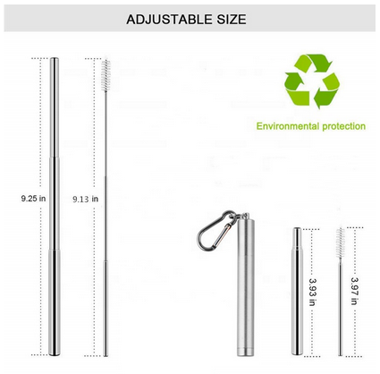 Telescoping Straw-Reusable 