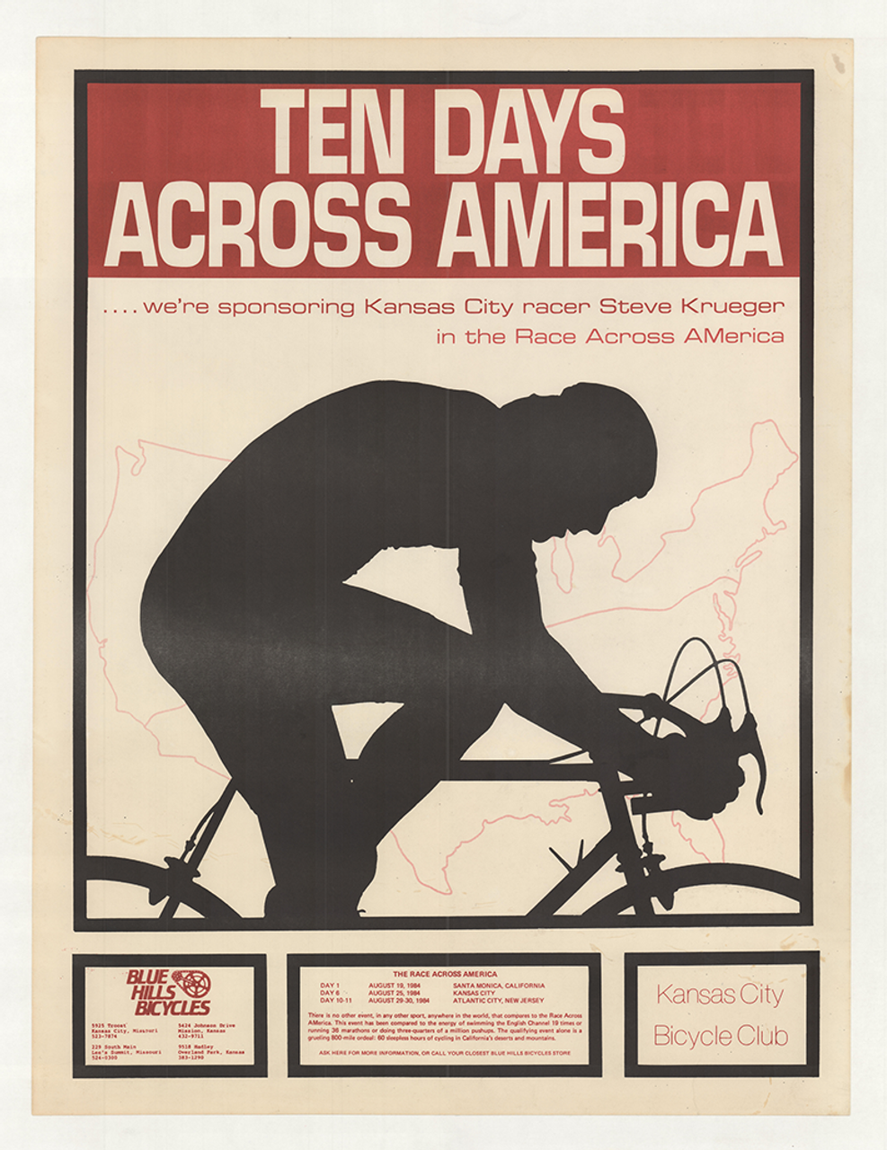 1984 RAM Race Across America Poster