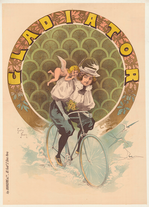 Gladiator Original Vintage Bicycle Poster by Noury