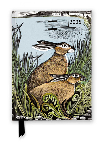 Angela Harding: Rathlin Hares 2025 Luxury Diary Planner - Page to View with Notes