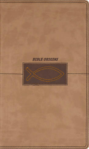 Bible Origins (New Testament + Graphic Novel Origin Stories), Deluxe Edition, Leathersoft, Tan