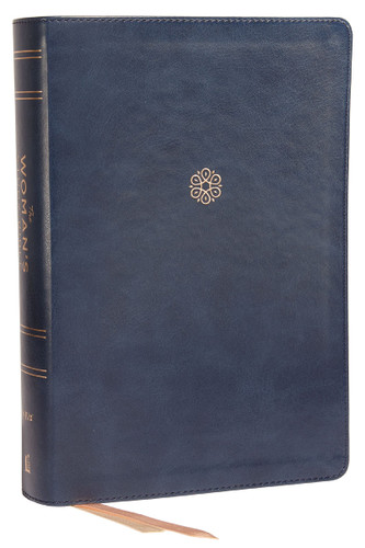 NIV, The Woman's Study Bible, Leathersoft, Blue, Full-Color, Red Letter, Thumb Indexed