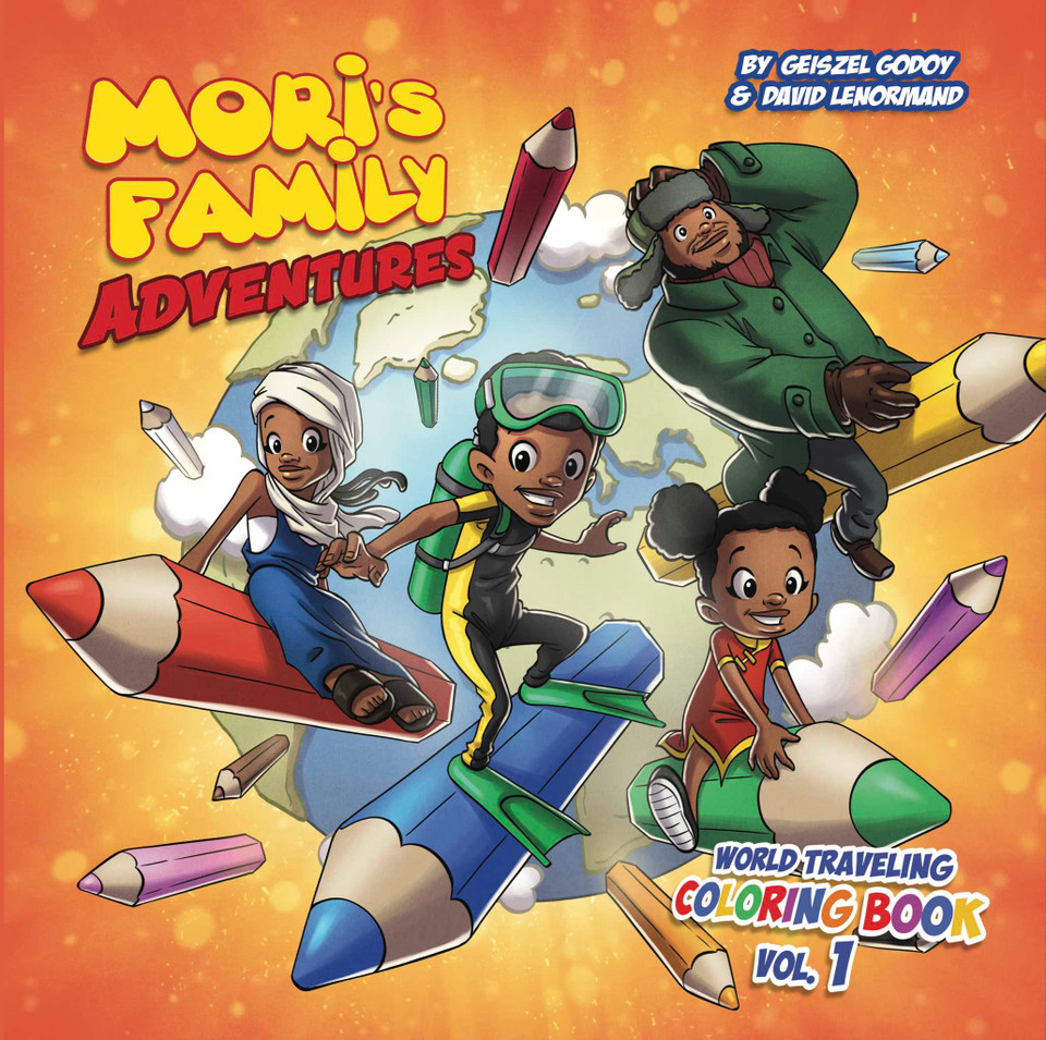 Mori's Family Adventures World Traveling Coloring Book 