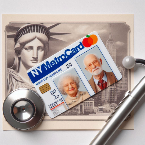 US NY MTA Metrocard for Seniors Photos