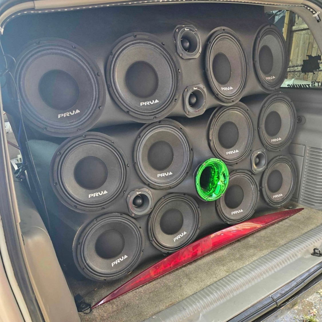 Custom Stunt Wall Speaker Setup w/PRV Audio Mids & Tweeters