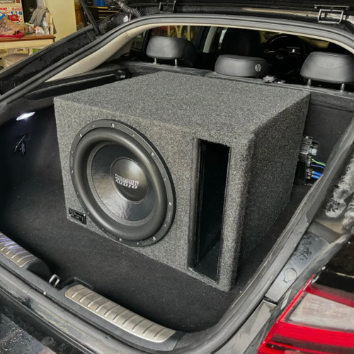 Single Sundown Audio Subwoofer Setup w/Custom TC Designs Box & DB Drive Amplifier