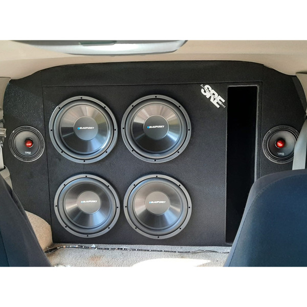 Quad Blaupunkt Subwoofers w/Custom Ported Wall Box & DS18 Midrange Speakers