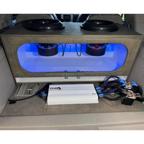 Dual Sundown Audio Subwoofer Setup w/Custom Ported Box & D4S JP53 Amplifier