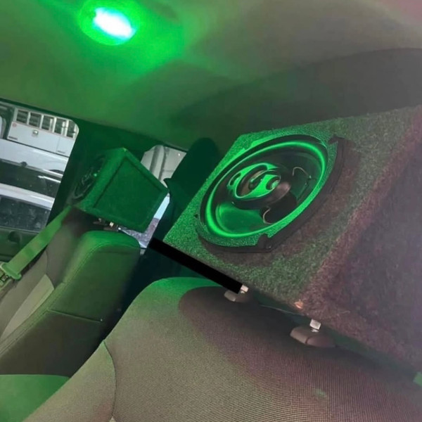 Custom Built Full Range Headrest Speaker Box Setup