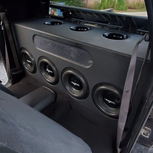 Quad Skar Audio ZVX Subwoofer Setup w/Custom NVIOUS Aero Ported Enclosure