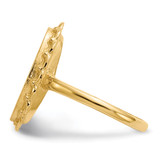 14k 9.0x16.0mm Open Back Signet Ring