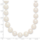 14k 9-10mm White Near-Round Freshwater Cultured Pearl 20 inch Necklace