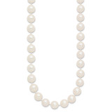 14k 9-10mm White Near-Round Freshwater Cultured Pearl 28 inch Necklace
