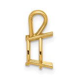 14k 9x6 Pear Pendant Mounting