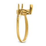 14k 9x6mm Pear Gemstone Ring Mounting