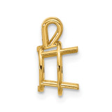 14k 9x7 Oval Pendant Mounting