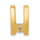 14k A 5.25mm Diamond Slide