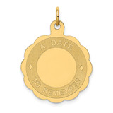 14K A DATE TO REMEMBER Disc Charm - XA-7E595474-9510