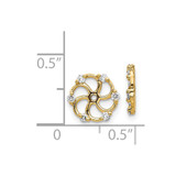 14k AA Diamond Earring Jacket - EJ-E874C725-9286