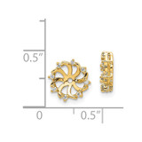 14k AA Diamond Earring Jacket - XJ-2713EB81-5376