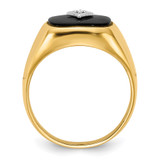 14k AA Diamond men's ring - X9-4208D6B2-5926
