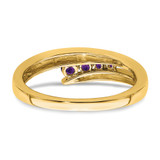 14k Amethyst 4-stone Ring