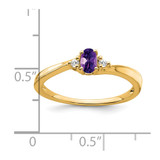 14K Amethyst and Diamond Ring - RM-13B5C925-9992